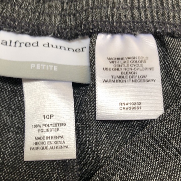 Alfred Dunner Petite Dark Gray Dress Slacks - Picture 4 of 4